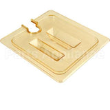 10511U13 Compatible Carlisle Foodservice Lidfoodpan, Sixth, Notch, Amber