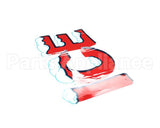 1070074 Leer Decal Ice, Red With Snow Cap (