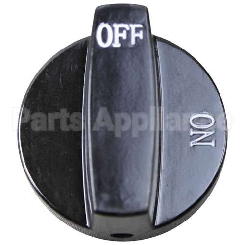 1073403 Compatible Southbend Knob, Black 2 Inch Dia Off-On