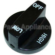 1073498 Compatible Southbend Knob 2 D, Off-High-Low