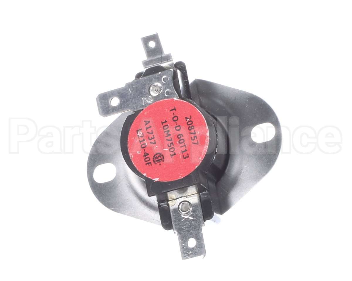 10M75 Lennox Limit Control-Label Black W/ Red