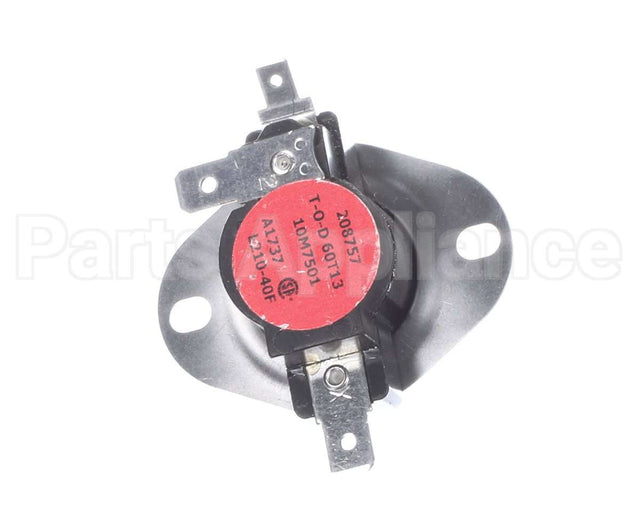 10M75 Lennox Limit Control-Label Black W/ Red