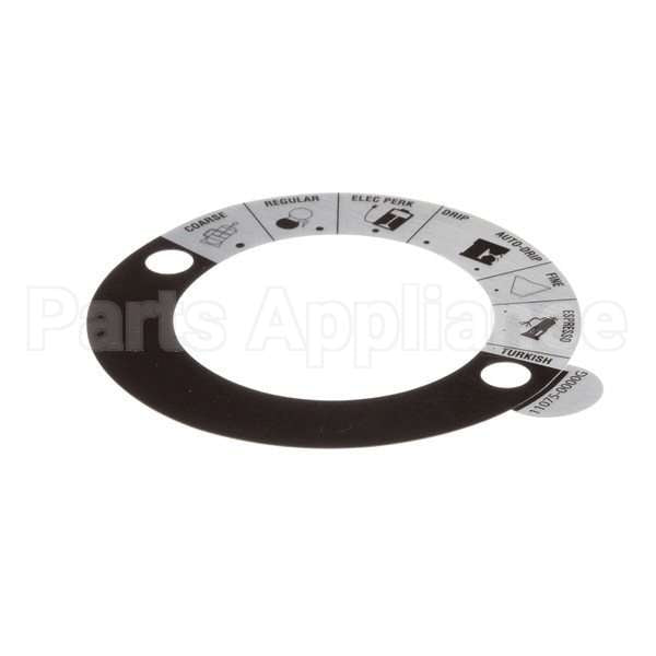 11075.0000 Compatible Bunn Decal, Grind Select-Dial
