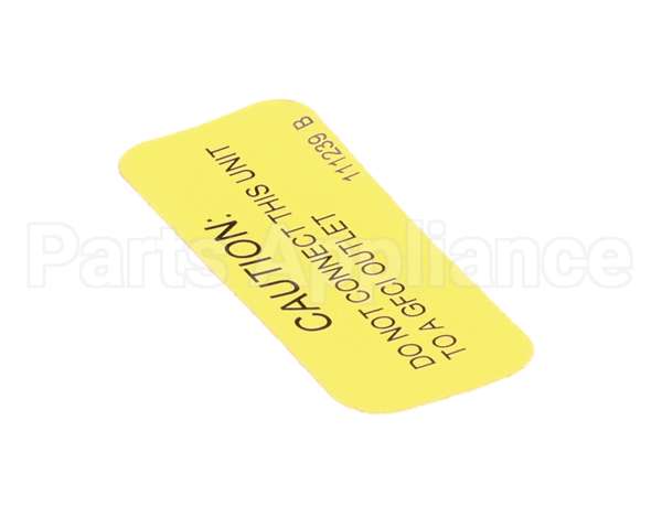 111239 Cleveland Label;Gfci Warning