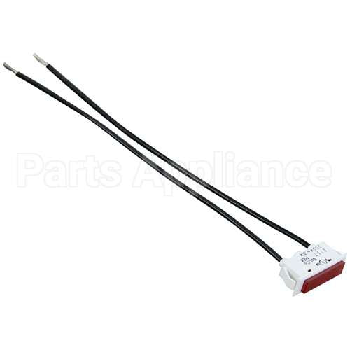 111496-E4 Compatible Vulcan Signal Light 3/8" X 1-5/16" Red 250V