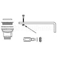 11177 Compatible Fisher Nut, Locking (8-32 Thd)
