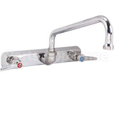 1127 Compatible TS Brass Faucet, 8"Wall, 10"Spt, Leadfree