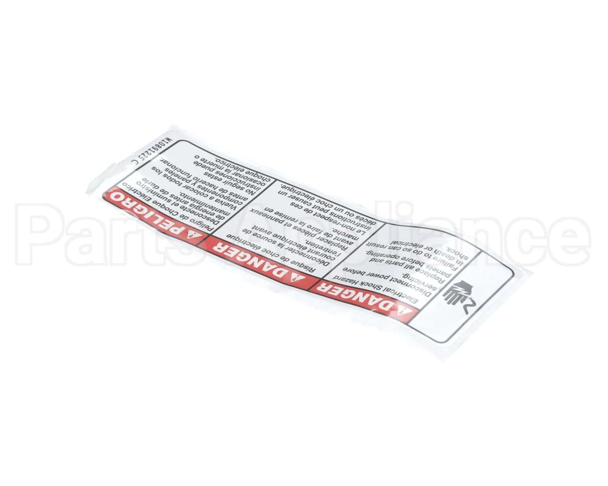 112712 American Dryer Laundry Maytag Electric Danger Label
