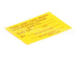 1163932 Southbend Range Label, Parts Service