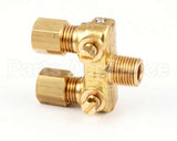 1166004 Southbend Range Fitting,Double Pilot,3/16Tube
