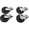 1174265 Compatible Southbend Caster, Stem5"Od, Swvl, Blk, Hd4 2 W/ Brake, 2 W/O B