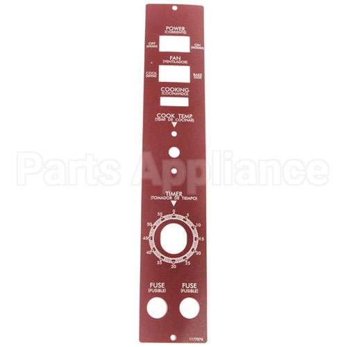 1176155 Compatible Toastmaster - Middleby Marshall Maroon Polypanel