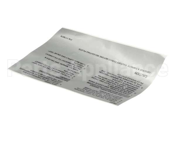 1179076 Southbend Range Lighting Instructions -English