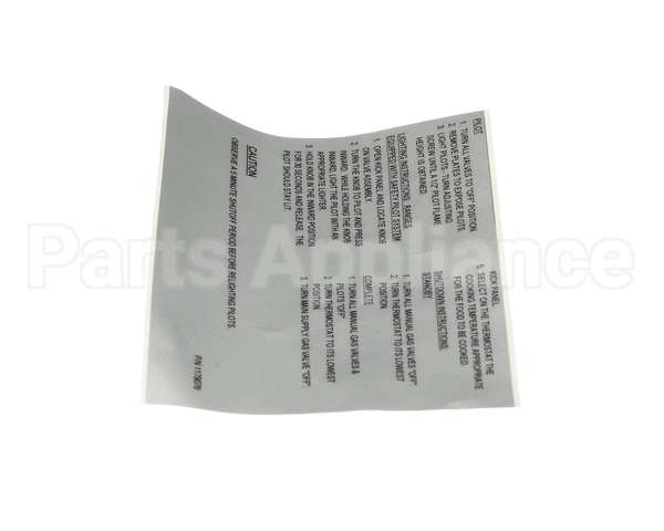 1179076 Southbend Range Lighting Instructions -English