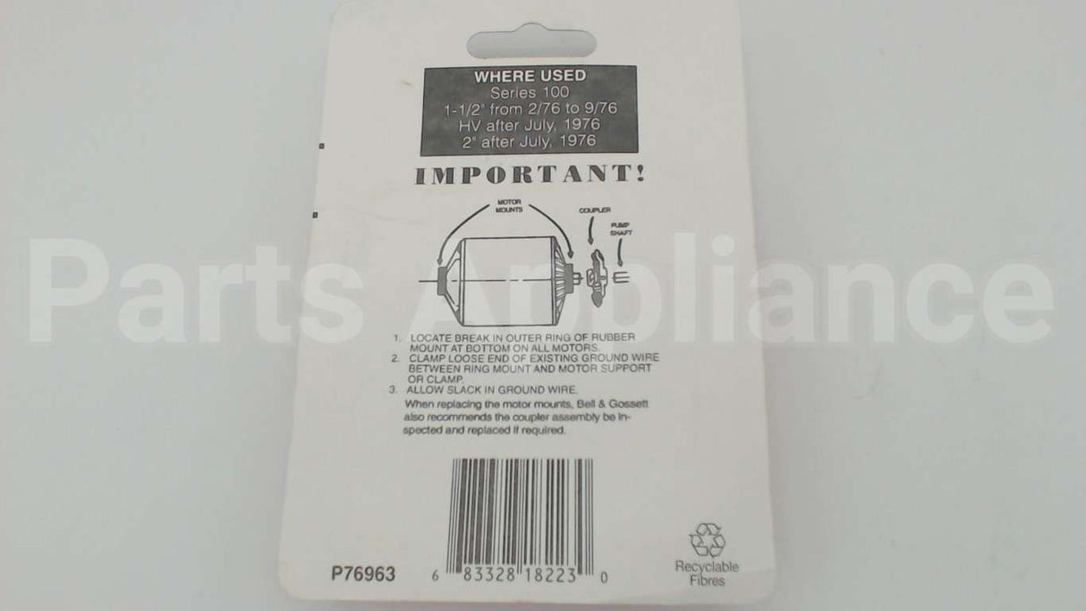 118223 Xylem-Bell & Gossett Motor Ring Set, Booster Pumps
