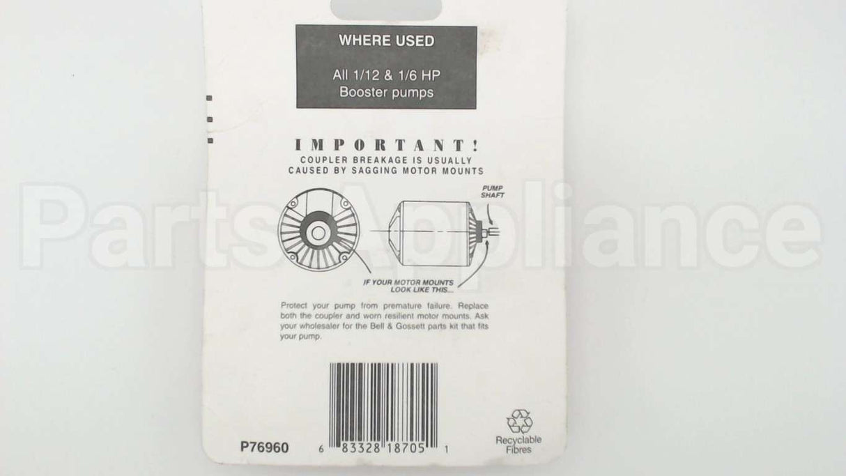118705 Xylem-Bell & Gossett C.i.booster Pump Coupler