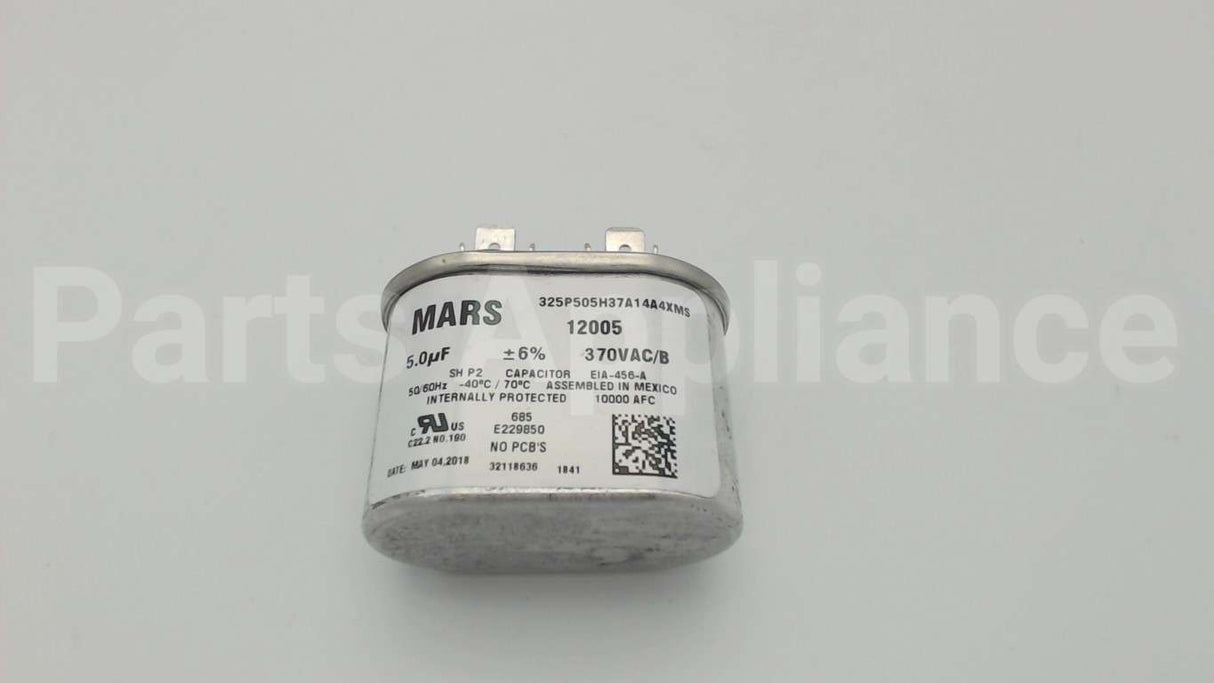12005 MARS 5Mfd 370V Oval Run Capacitor
