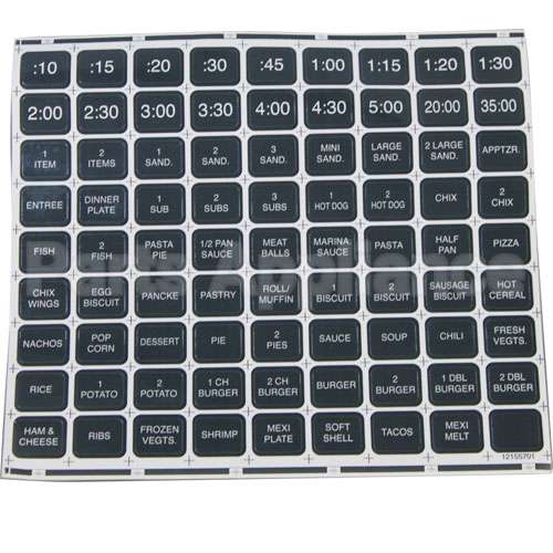 12155701 Compatible Amana Label - Menu