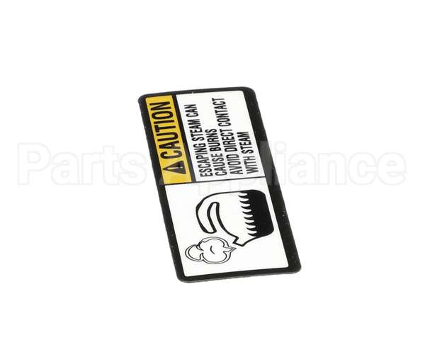 122853 Groen Label, Caution Steam