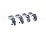 122919 Norlake Caster Grch Kote Lpi Set Of 4