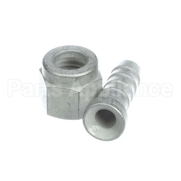 12418.0001 Compatible Bunn Fitting, Swvl Nut.38Barb Tnpld