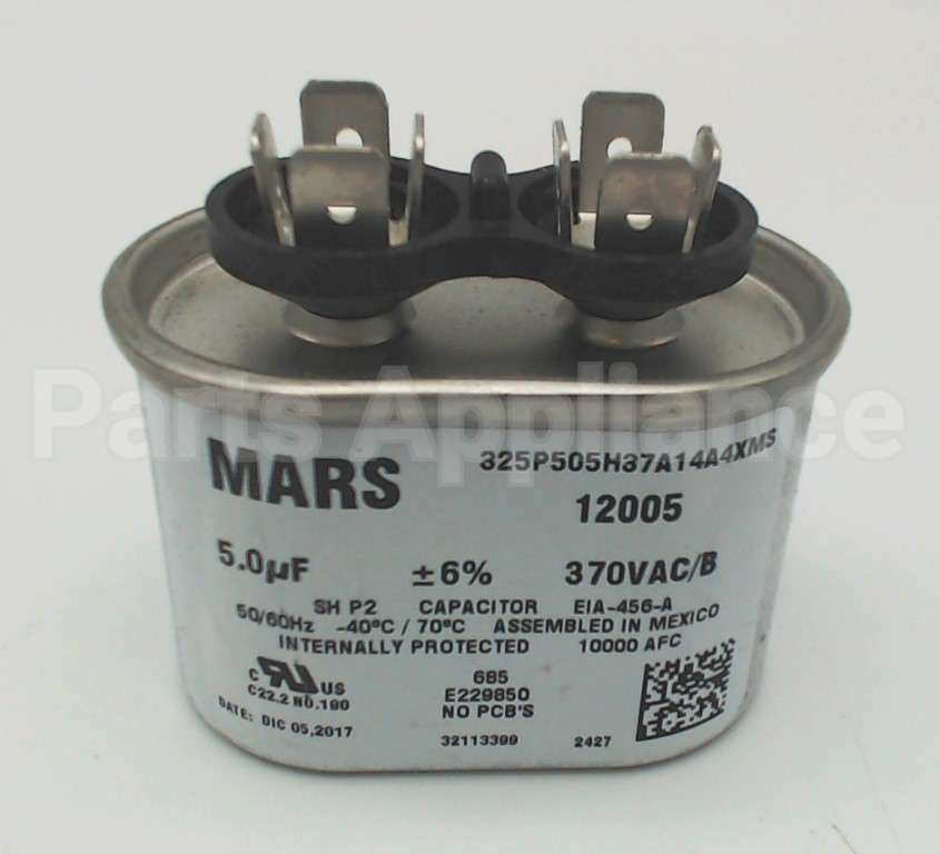 12905 MARS 5Mfd 370V Oval Run Capacitor
