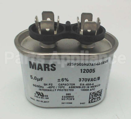 12905 MARS 5Mfd 370V Oval Run Capacitor