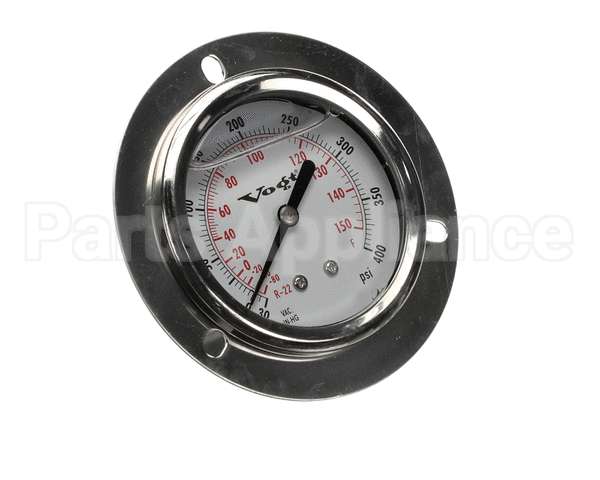 12D2590G09 Vogt Ice Machines Gage, 2.5" Lqd Filled, 30"-400
