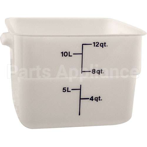 12SFSP(148) Compatible Cambro Container Sq 12Qt -148 Poly/White