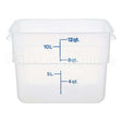 12SFSPP Compatible Midwest Appliance Parts Container Sq 12Qt Semi-Clr