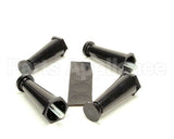 13255.0003 Bunn Kit, Leg-4.0 Adj Blk Plstc Flg