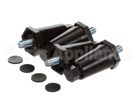 13255.0006 Bunn Kit,Leg-2.50 Adj Blk Plastic