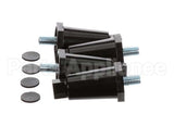 13255.0006 Bunn Kit,Leg-2.50 Adj Blk Plastic