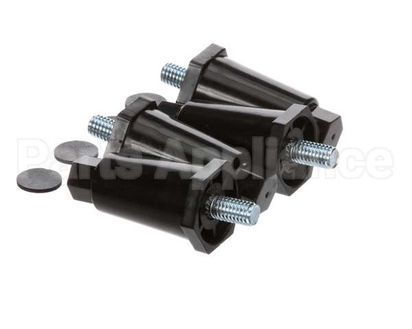 13255.0006 Bunn Kit,Leg-2.50 Adj Blk Plastic