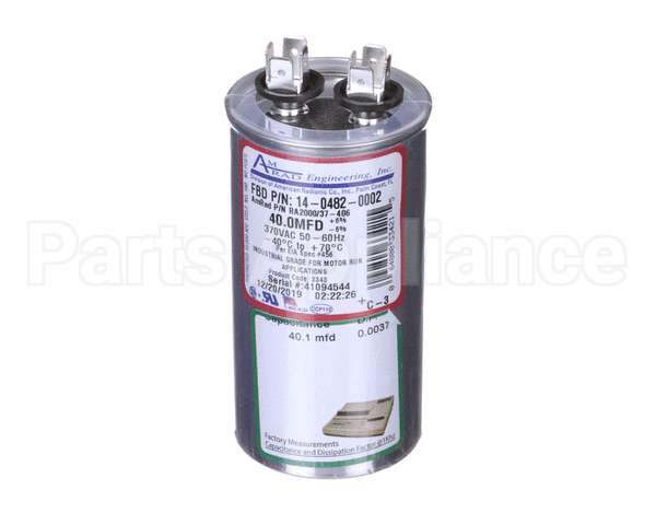 14-0482-0002 Fbd Compressor, Run Capacitor,40 M