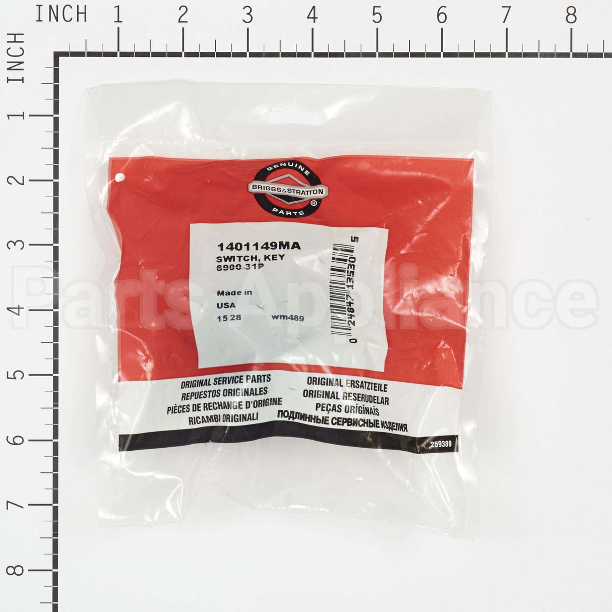 1401149MA Briggs & Stratton Switch Key 6900-31P