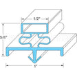 14497 Compatible Glenco Door Gasket 25-1/4" X 25-1/2"