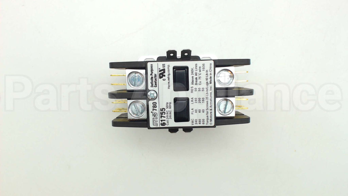 61755 MARS 24V 40A 2Pole Dp Contactor