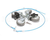 146354 Groen Casters (4 Each: 2 Locking, 2 Non-Lockin
