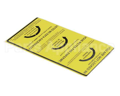 146868 Norlake Safety Sticker