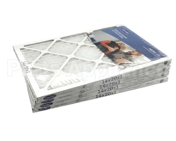 14X20X1-M13-C-P4 Carrier Merv 13 1" Air Filter, 14"X20"X1", 4 Pac