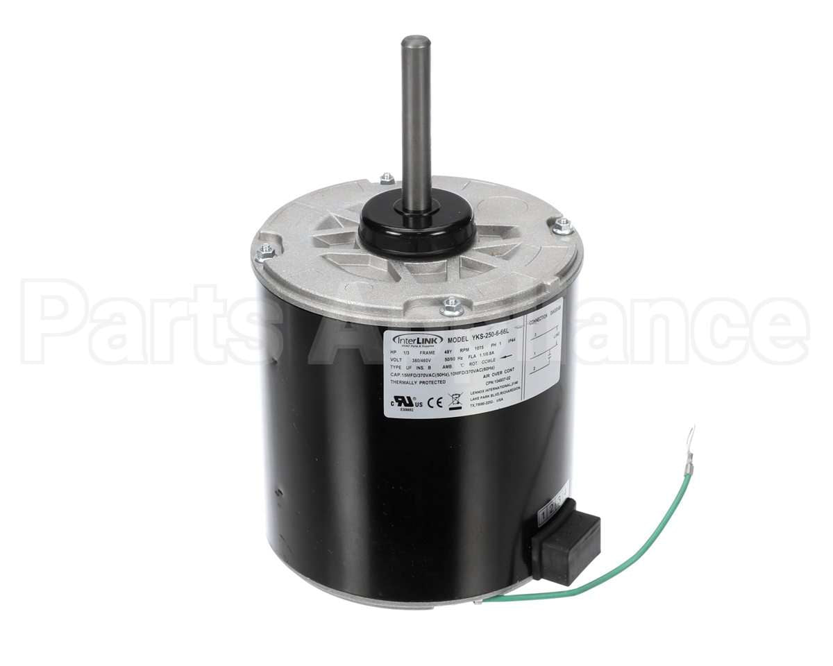14Y70 Lennox Condenser Fan Motor, 1/3 Hp, 1075 Rpm, 3