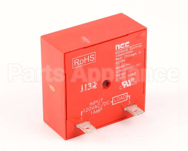 153324 Duke Timer,Delay 120V, 2 Second Fixed