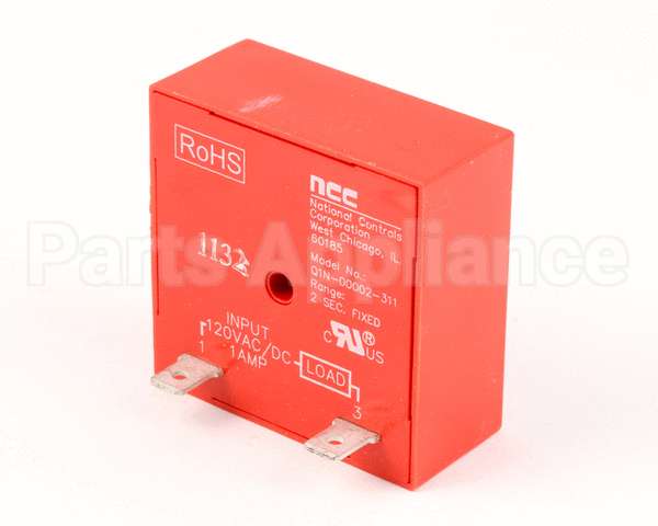 153324 Duke Timer,Delay 120V, 2 Second Fixed