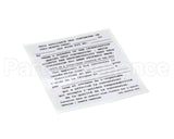 155-000039-001 Pitco Conversion Sticker