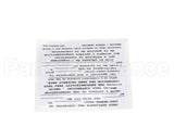 155-000039-001 Pitco Conversion Sticker
