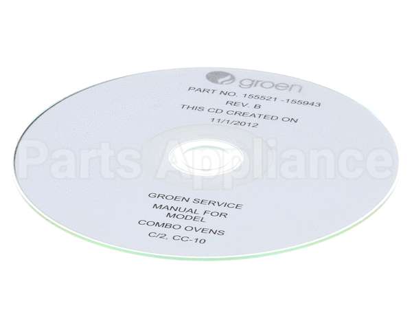 155943 Groen Cd - Service Manual, Combo Ove