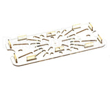156818 Duke Shelf,Drain 1/3 Size-Amber 6-15/16 X 12-