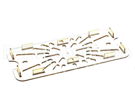 156818 Duke Shelf,Drain 1/3 Size-Amber 6-15/16 X 12-