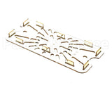 156818 Duke Shelf,Drain 1/3 Size-Amber 6-15/16 X 12-